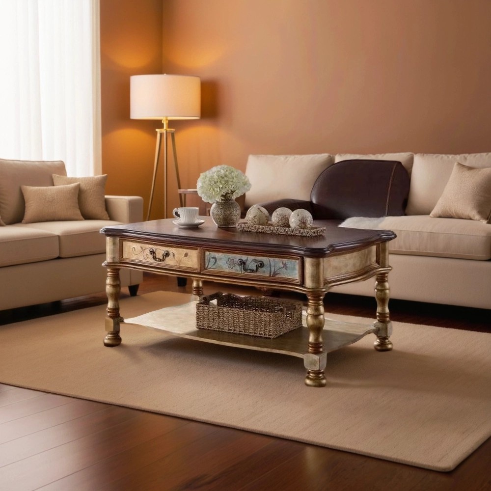 Журнальный стол Cilan 140, золотой