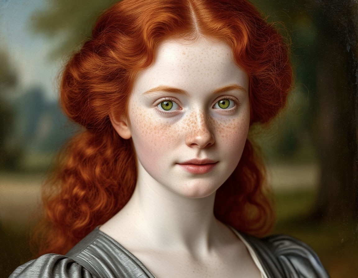 Портрет героини, иллюстрация