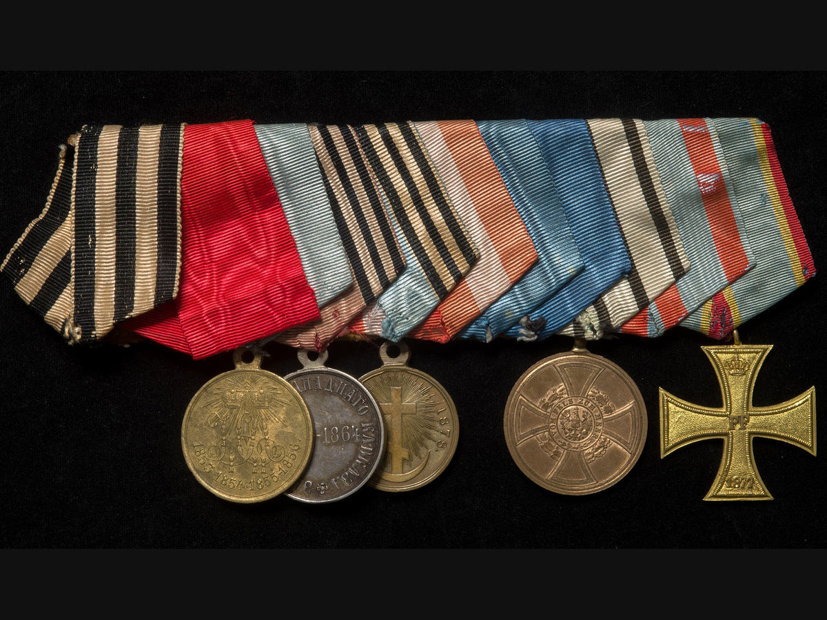 Колодка на одиннадцать наград императора Александра II. Санкт-Петербург. 1878–1881. Из коллекции ГМЗ «Царское Село»