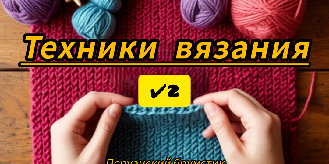 Техника вязания ✔️2 Перуанский брумстик