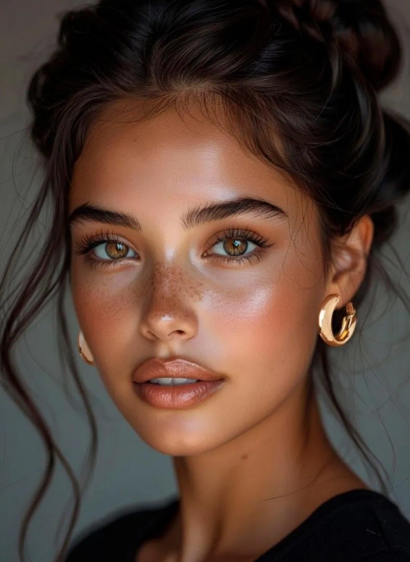 Серьги кольца Almazia