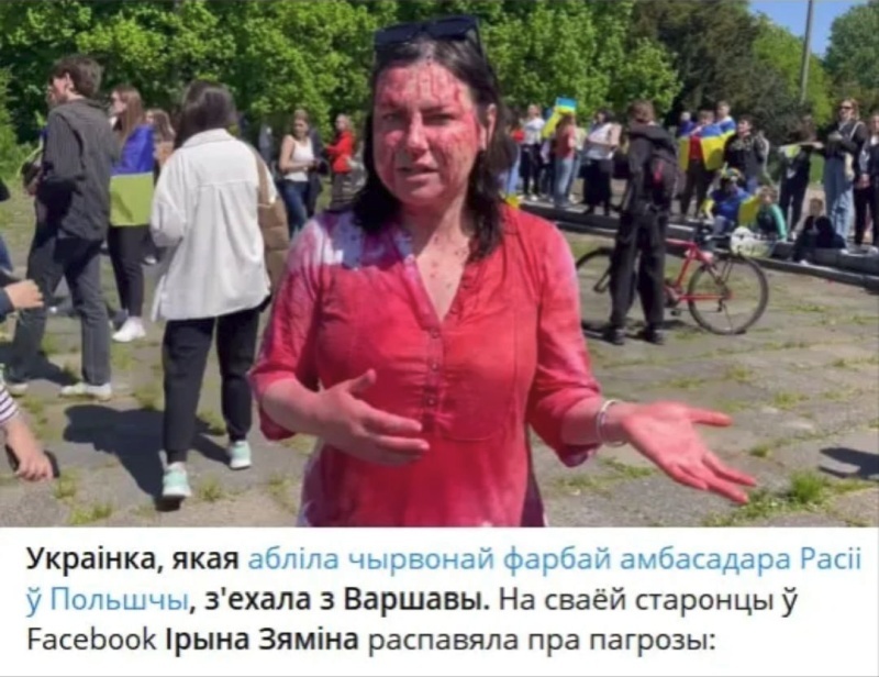    Московский суд заочно осудил на 13 лет украинскую экстремистку, напавшую на российского посла в Польше