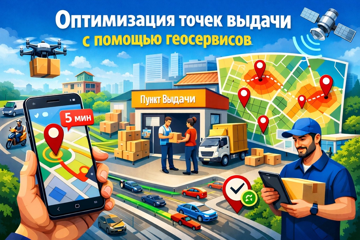Как с помощью геосервисов оптимизировать работу точек доставки 