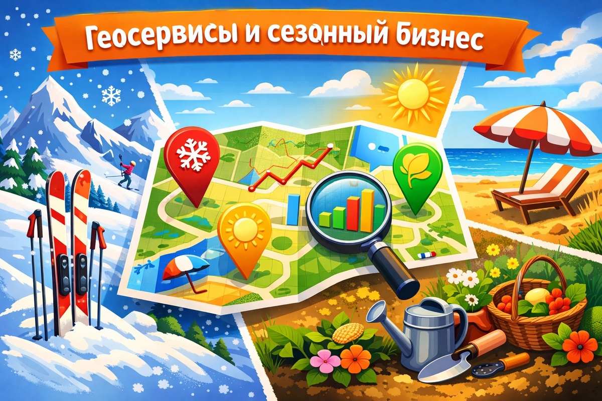 Как геосервисы помогают управлять сезонными колебаниями в бизнесе 