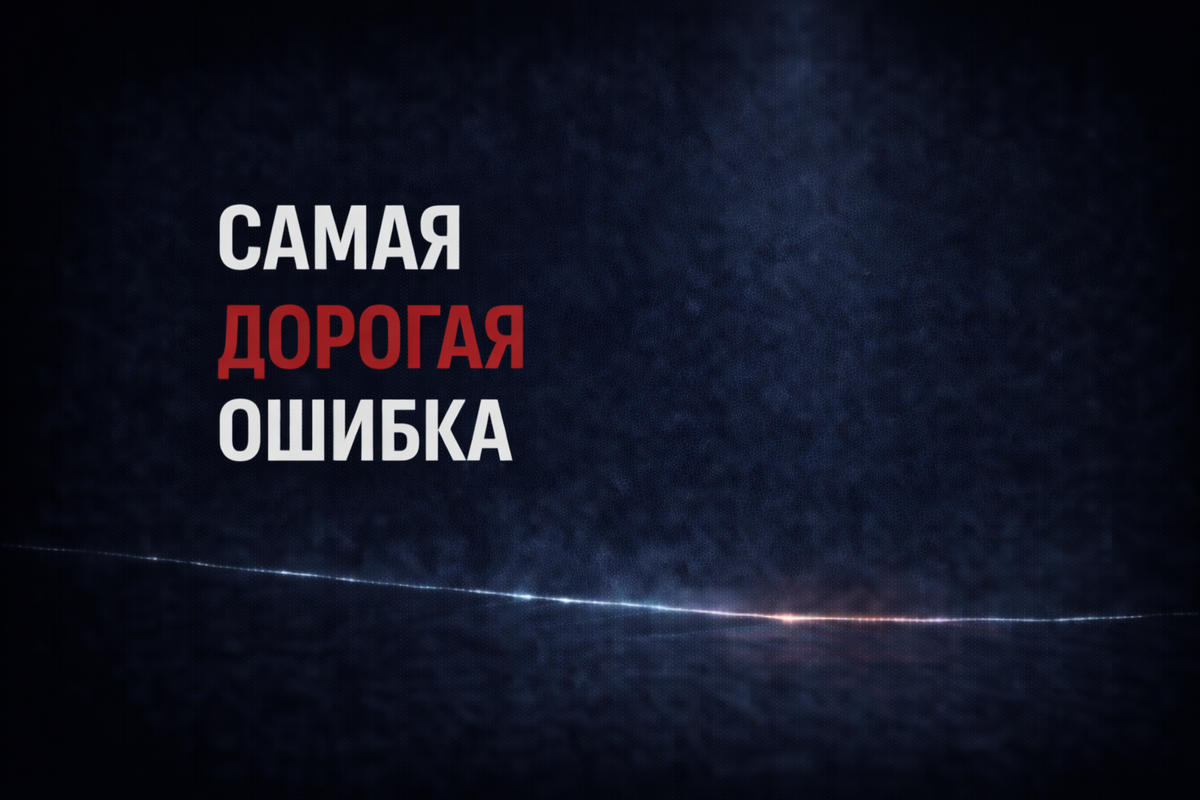 Самая дорогая ошибка здесь не техническая