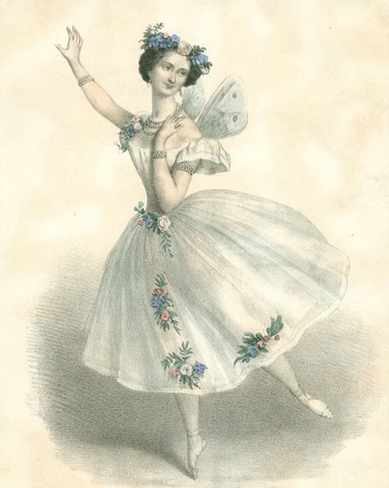 Мария Тальони в балете "Сильфида". Взято: Яндекс.Картинки