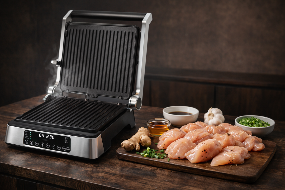 Курица на электрогриле