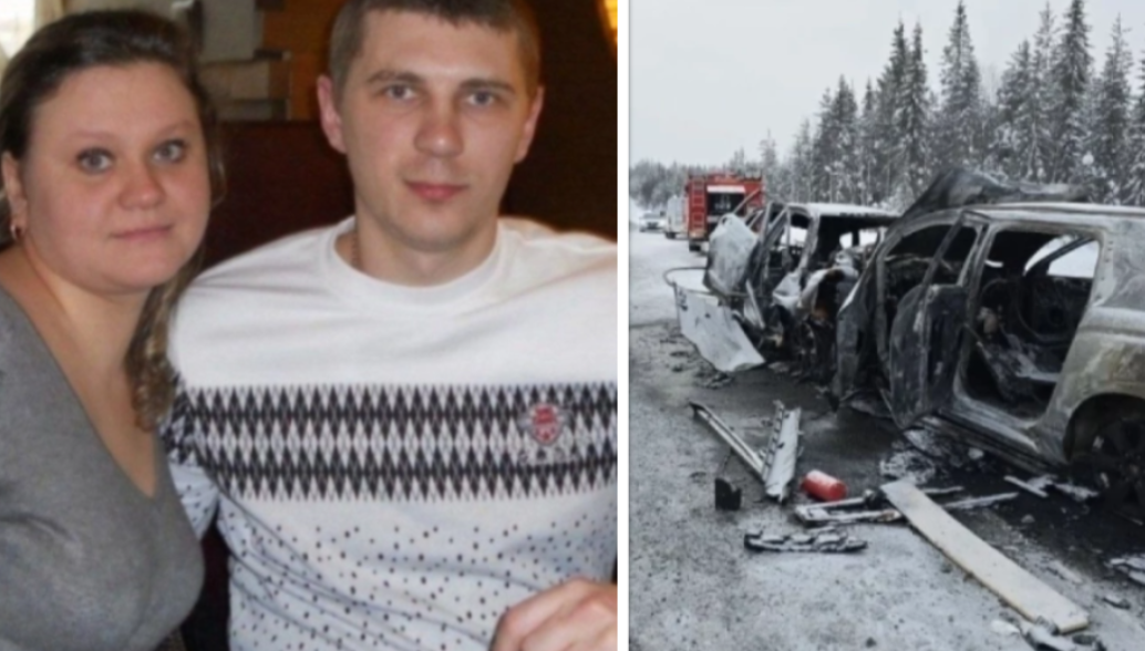 Фото Николая и Веры опубликовано «АиФ-Мурманск». Фото с места ДТП: УМВД России по Мурманской области