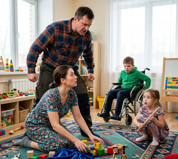 «Что вы устроили на полу?!» — рявкнул вдовец на домработницу. Но через минуту он увидел реакцию особенных детей и опустился на ковер сам