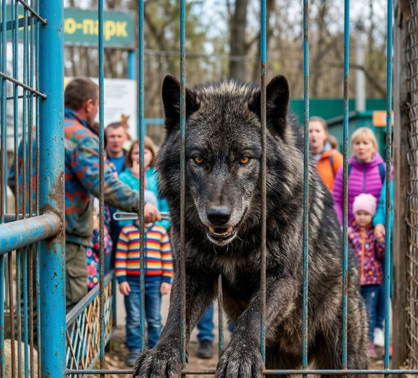 «Я сейчас этому зверю покажу!» — рявкнул рабочий. Но дикий ВОЛК узнал спасителя спустя 5 лет, и у всех на глазах навернулись слезы