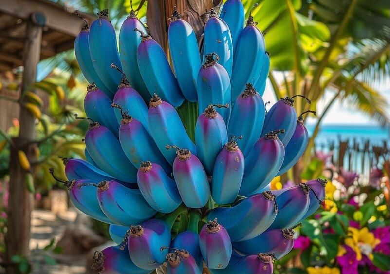 Голубые бананы (иллюстрация из открытых источников)