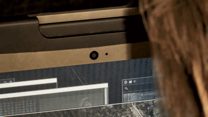 Gif картинка "Виктор засёк Леона в лагере BSAA"