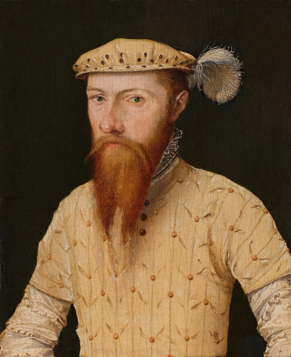 Неизвестный автор. Портрет бородатого мужчины в кремовом дублете.