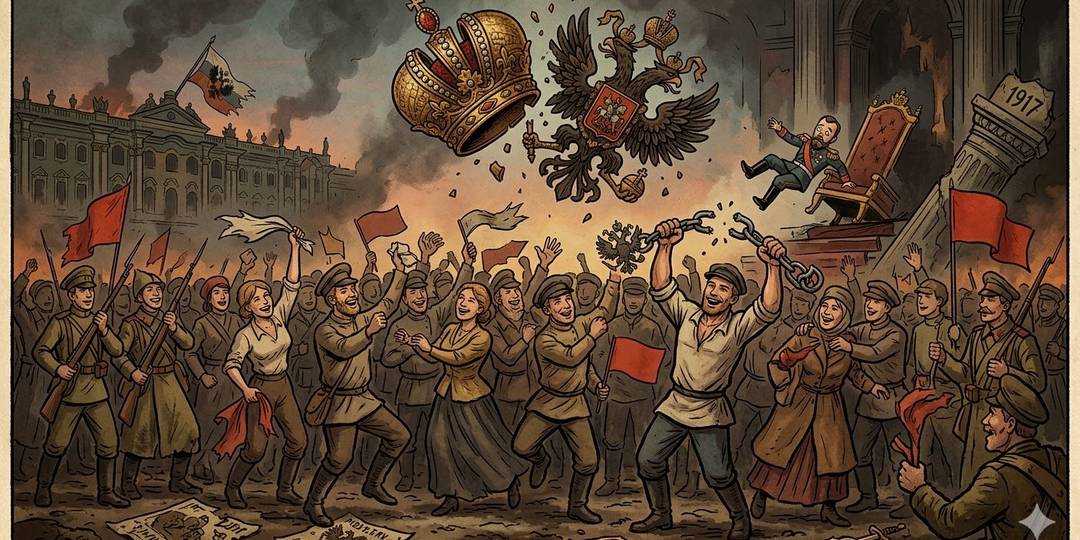Когда пала корона: почему отречение Николай II в 1917 году встретили почти как праздник...