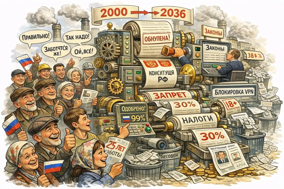 «Законы меняются — результат один: 25 лет подгонки правил под нужный ответ»
