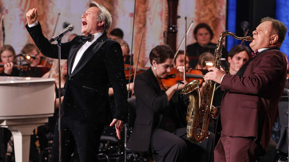 Певец Николай Басков (слева) и джазмен Игорь Бутман .📷Фото: предоставлено телеканалом «Россия»