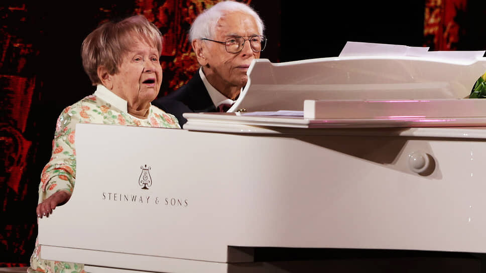 Композиторы Александра Пахмутова и Александр Зацепин .📷Фото: предоставлено телеканалом «Россия»