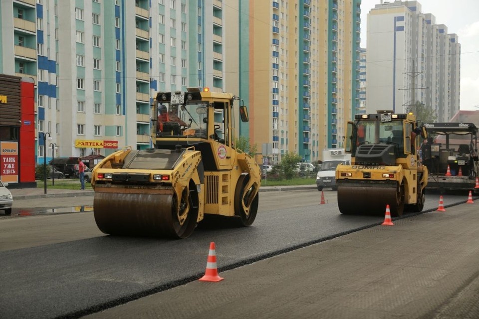    В 2026 году в Новосибирске отремонтируют 38 километров дорог. Фото: пресс-служба мэрии Новосибирска.