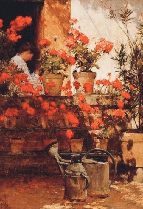 Чайлд Фредерик Хассам «Герани» (1888)