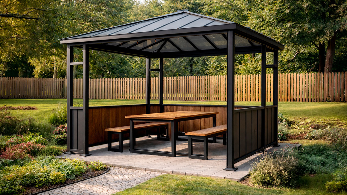 Беседка из профильной трубы