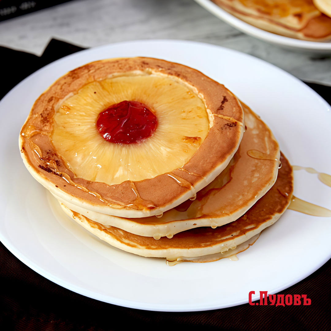 Панкейки с ананасами