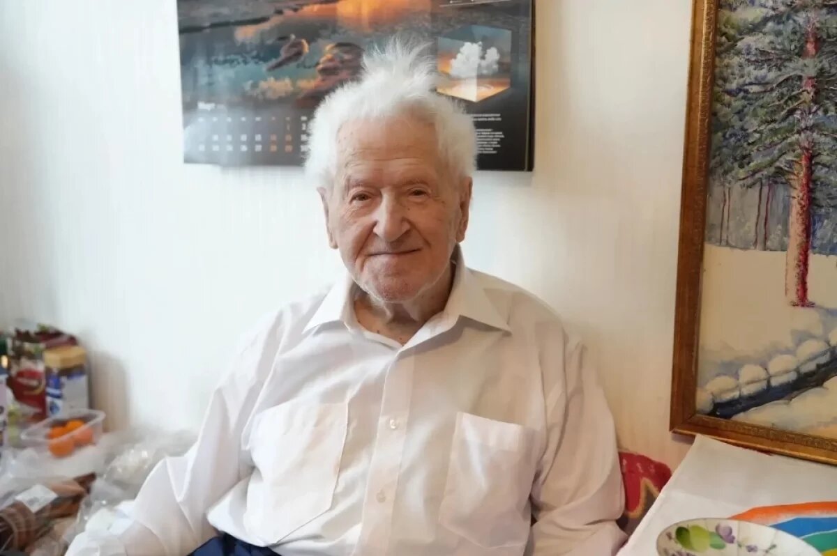    Ветеран Степан Грандовский из Красноярска отметил 101-й день рождения