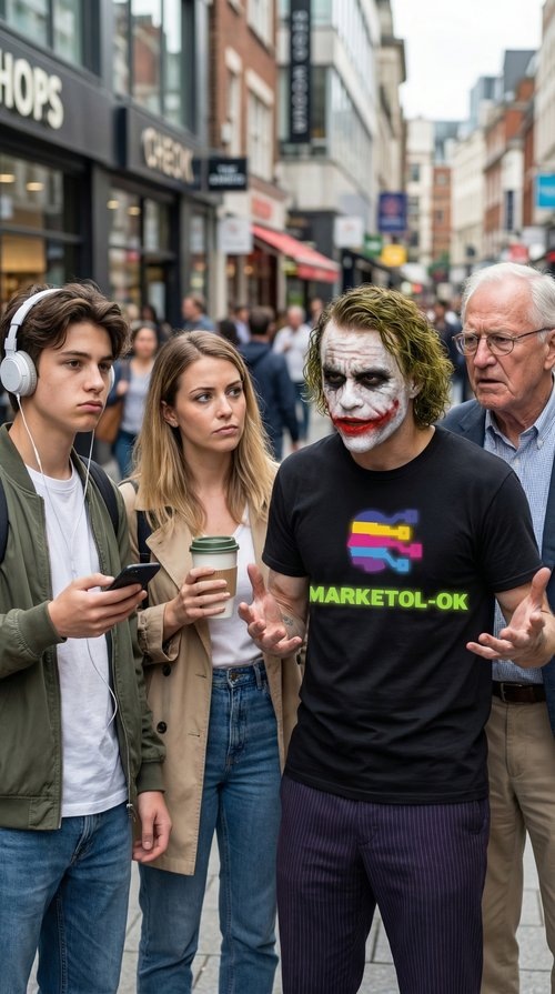 маркетолог пытается что-то продать милениалу, бумеру и зумеру одновременно