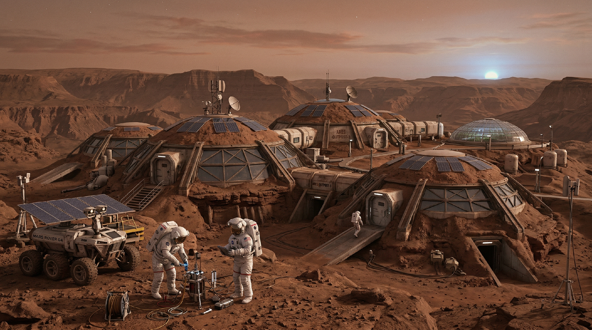 Пример базы на марсе