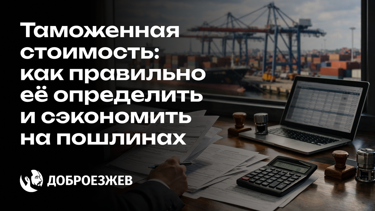 Таможенная стоимость | Доброезжев