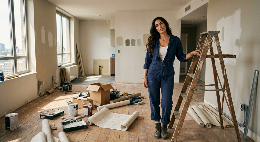 Каждая вторая россиянка хотя бы однажды делала ремонт своими руками