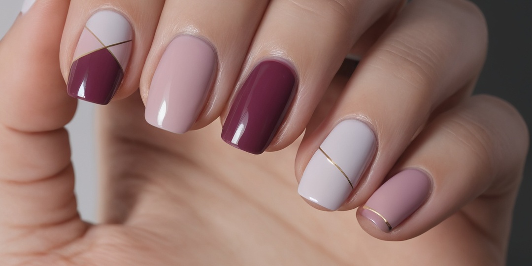 Тренды в дизайне ногтей геометрический градиент