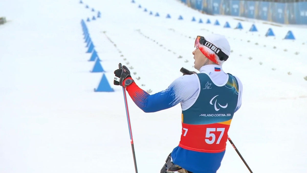    Ивана Голубков лыжи. Кадр телеканала Р24