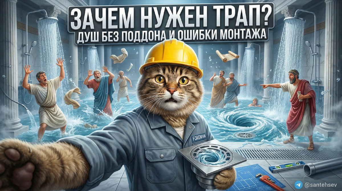 Трап в полу для современного санузла: когда он действительно нужен