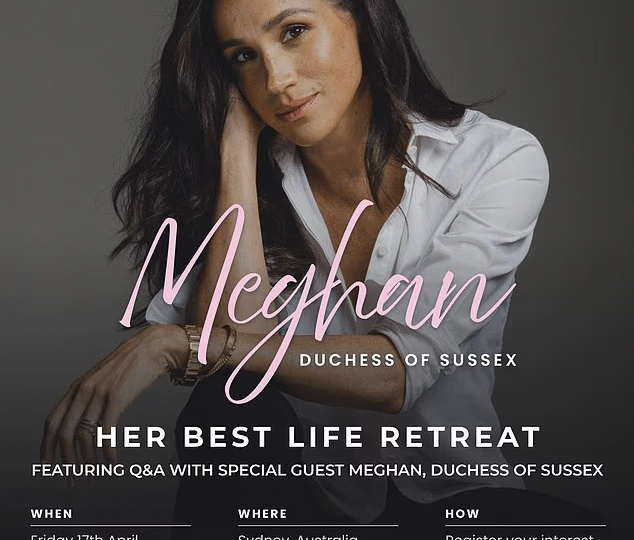 Меган едет в Австралию продавать "девичьи мечты" по 150000 руб. за фото и разговор у камина.