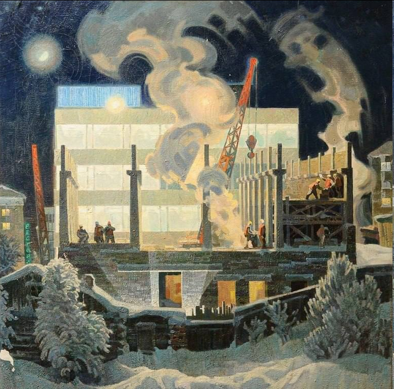 Александр Безумов. «Стройка в декабре». 1979