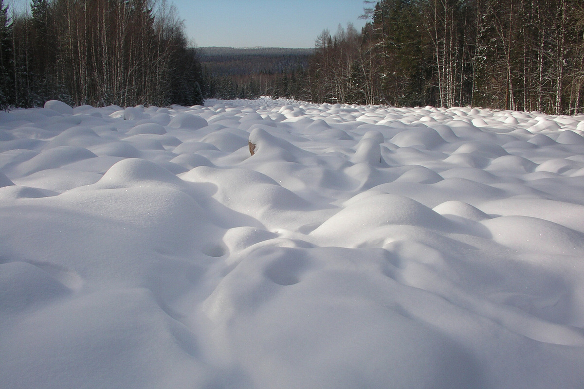 Так выглядит «каменная река» зимой. Фото: Иван Антонов / Wikipedia