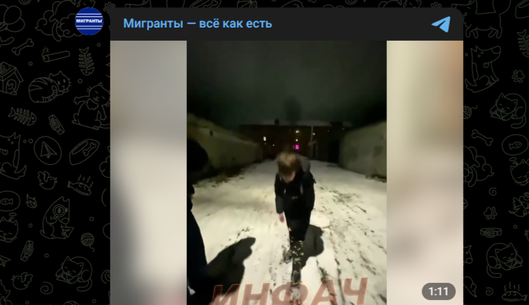 Фото: Telegram-канал "Мигранты - всё как есть"