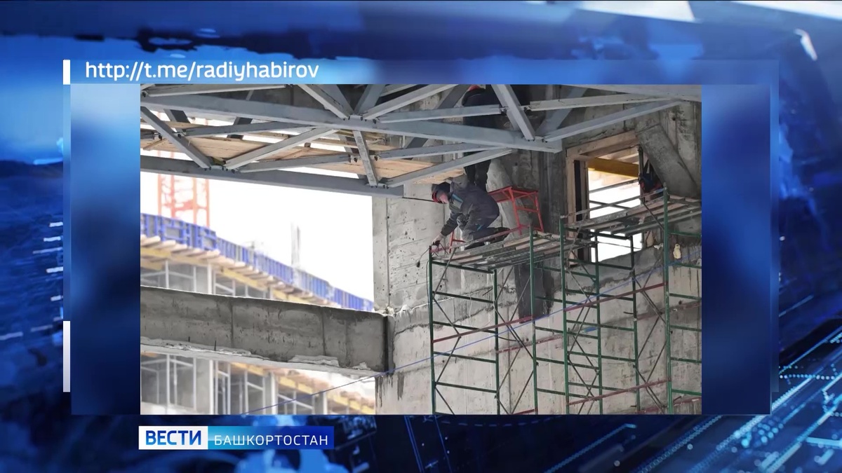    Почти все башни Межвузовского студенческого кампуса в Уфе практически готовы