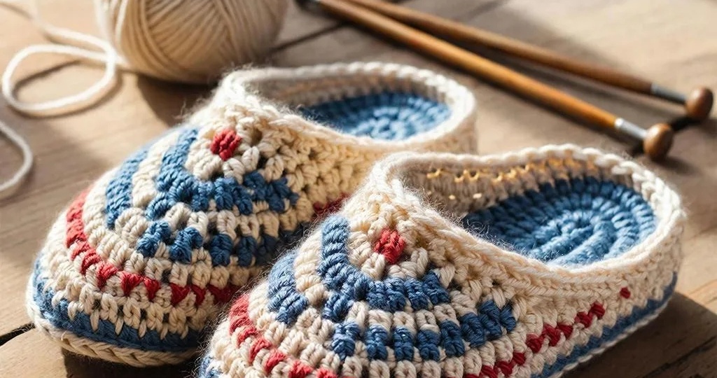 Тепло и уют в каждом шаге: вязаные тапочки ручной работы