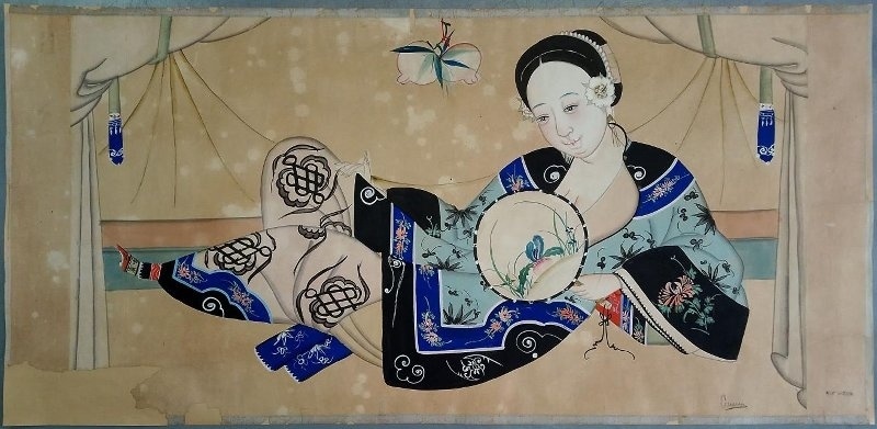    Китайское декоративное панно начала ХХ века © Пермский краеведческий музей