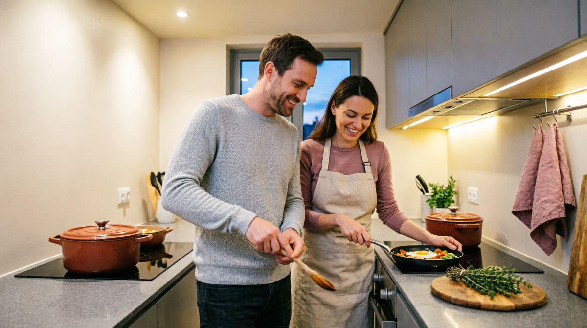 Совместное приготовление ужина - увеличивает уровень взаимопонимания