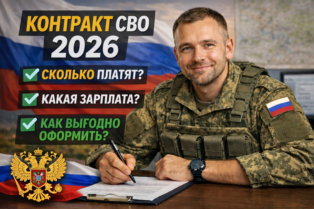 Сколько платят за контракт на СВО в 2026: из чего складываются выплаты и как посчитать доход