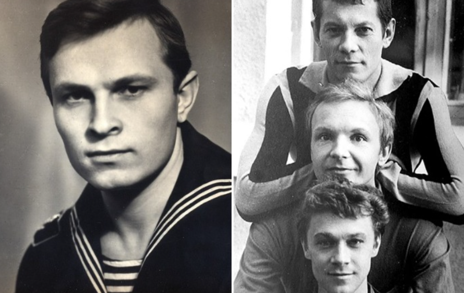 Михаил Жигалов в молодости с друзьями