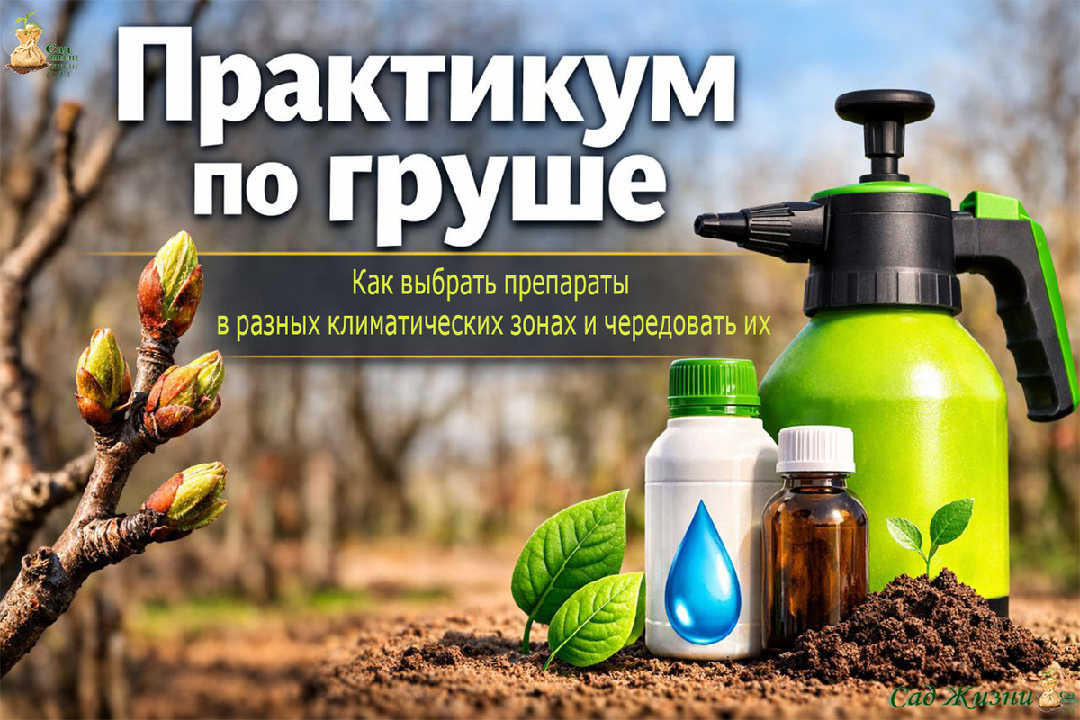 Весенний практикум по груше: какие препараты выбирать в разном климате и как их чередовать без вреда для почвы