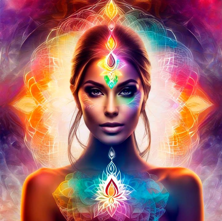 Экстрасенсорное восприятие "оперирует" семью чувствами человеческого организма, существующими в спектре высших частот.  Изображение взято из открытых источников.