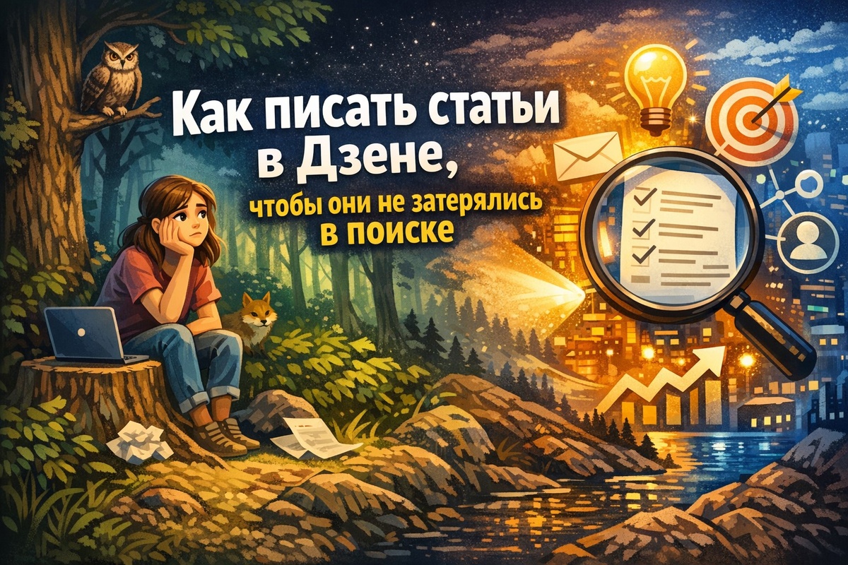 Как писать статьи в Дзене, чтобы они не затерялись в поиске