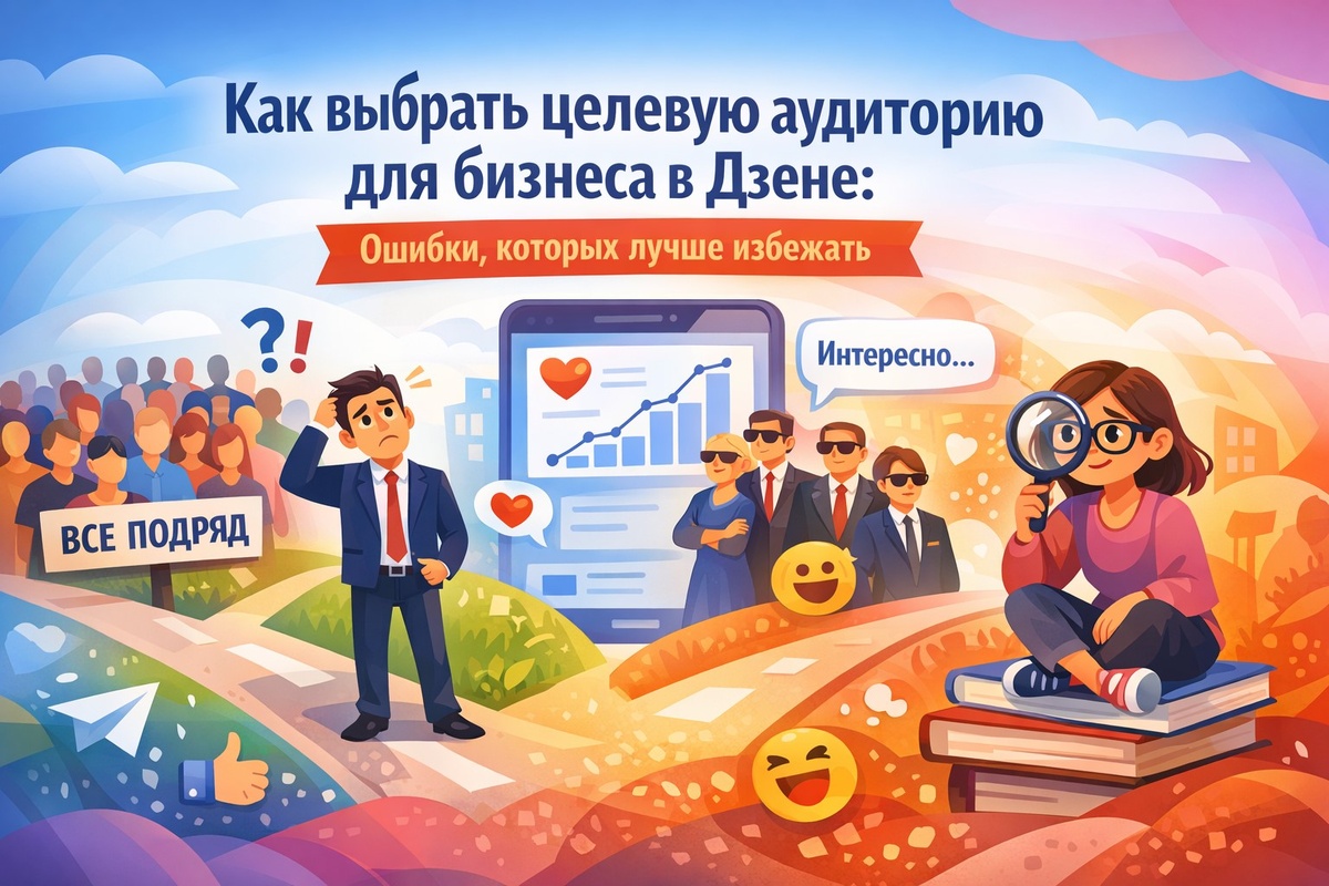 Как выбрать целевую аудиторию для бизнеса в Дзене: ошибки, которых лучше избежать 