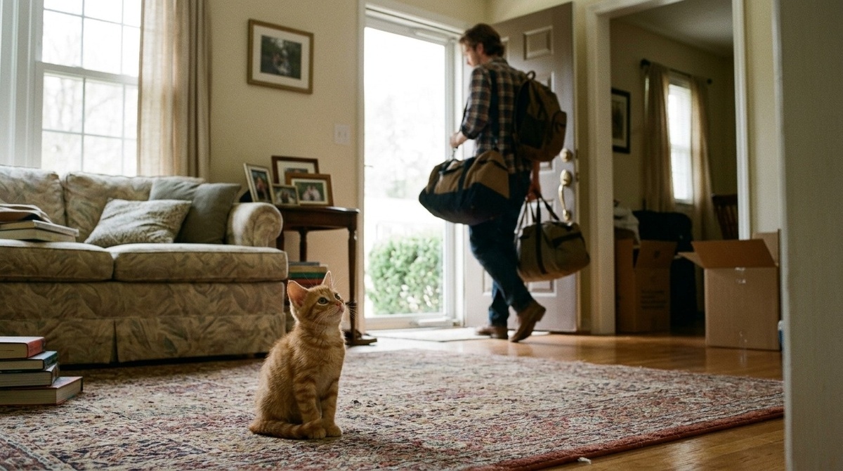 Муж собрал вещи и ушёл