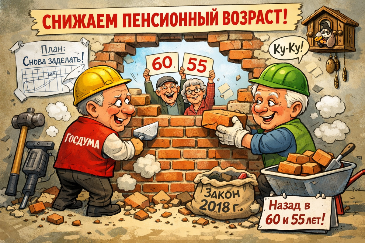 Хотят снизить пенсионный возраст