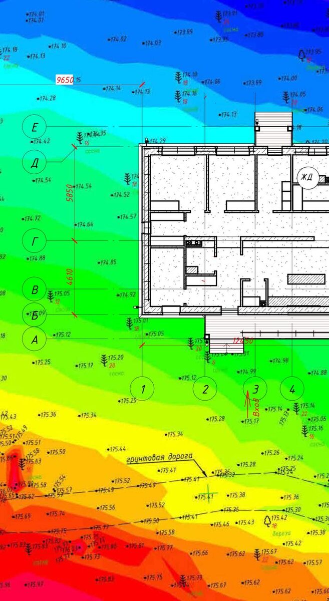 Отрывок топографии с объекта